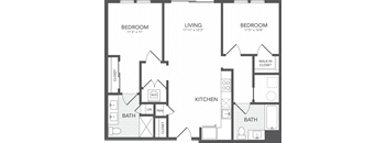 a blueprint of a floor plan of a house