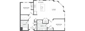 a blueprint of a floor plan of a house