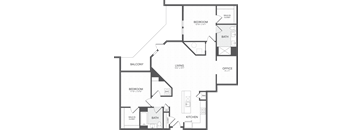 a blueprint of a floor plan of a house