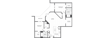 a blueprint of a floor plan of a house