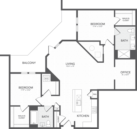 a blueprint of a floor plan of a house