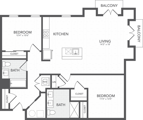 a blueprint of a floor plan of a house