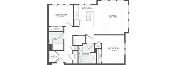 a blueprint of a floor plan of a house