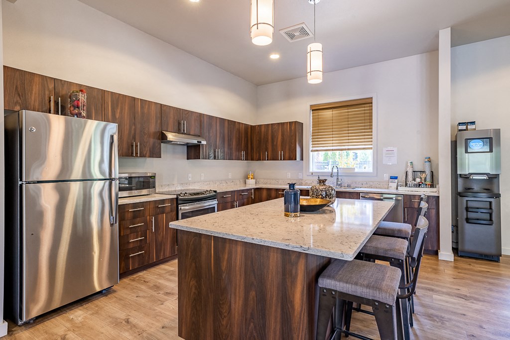 clubhouse kitchen and dinning space