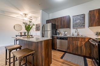 Kitchen with island