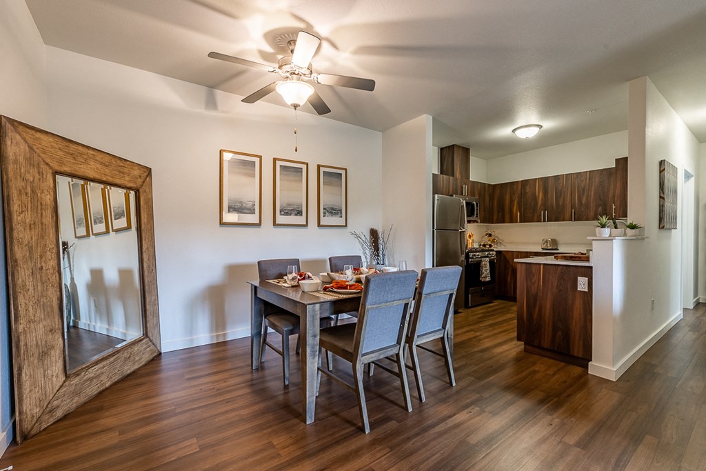 Dinning area and kitchen