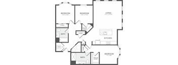 a blueprint of a floor plan of a house