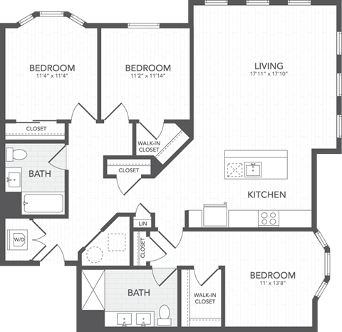 a blueprint of a floor plan of a house