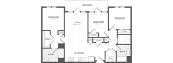 a blueprint of a floor plan of a house