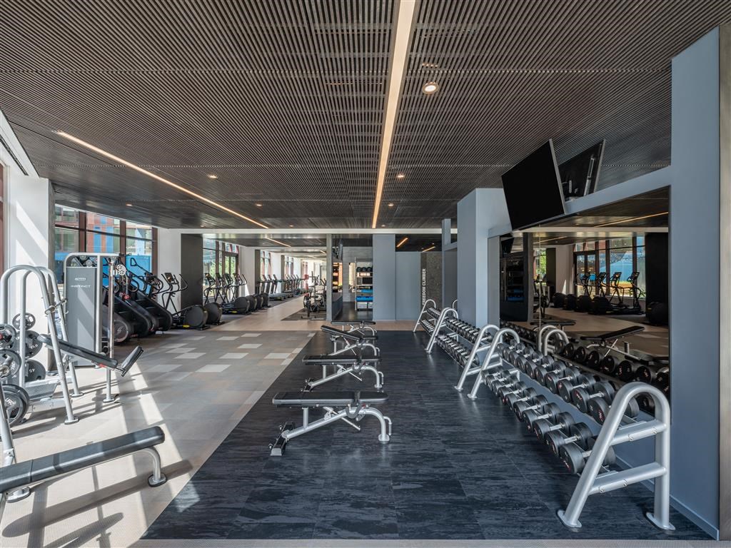 the gym at the condo has weights and cardio equipment