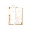 1 bed 1 bath 698 sf