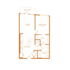 1 bed 1 bath 704 sf