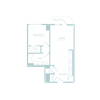 1 bed 1 bath 719 sf