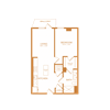 1 bed 1 bath 719 sf