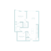 1 bed 1 bath with den 796 sf