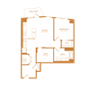 1 bed 1 bath with den 821 sf