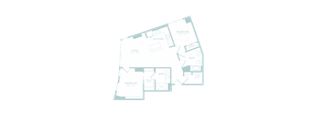 2 bed 2 bath 1095 sf