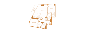 2 bed 2 bath 1099 sf