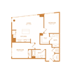 2 bed 2 bath 1111 sf