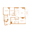 3 bed 2 bath 1176 sf