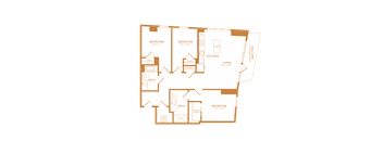 3 bed 2 bath 1197 sf