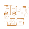 3 bed 2 bath 1197 sf