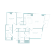 3 bed 2.5 bath 1276 sf