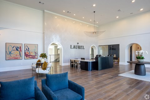 Leasing office seating and desk