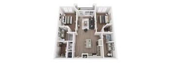 a 1 bedroom floor plan  villas at