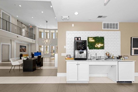 A Modern Kitchen at Mosaic South End Apartments, Charlotte, 28203