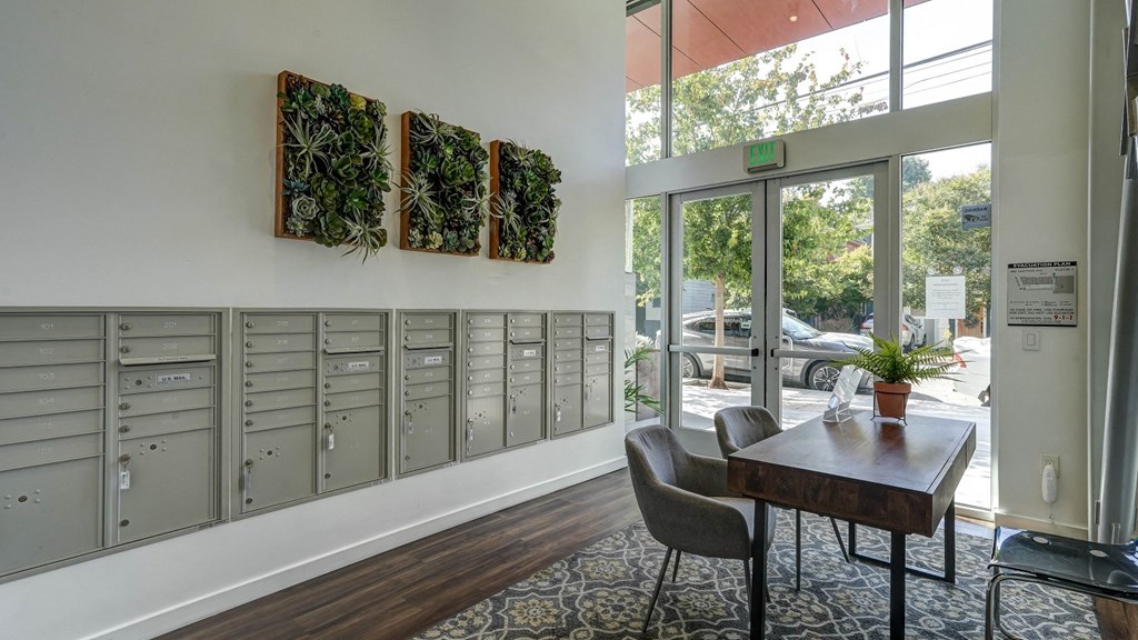 Mail Area and Seating Area for Resident meetings
