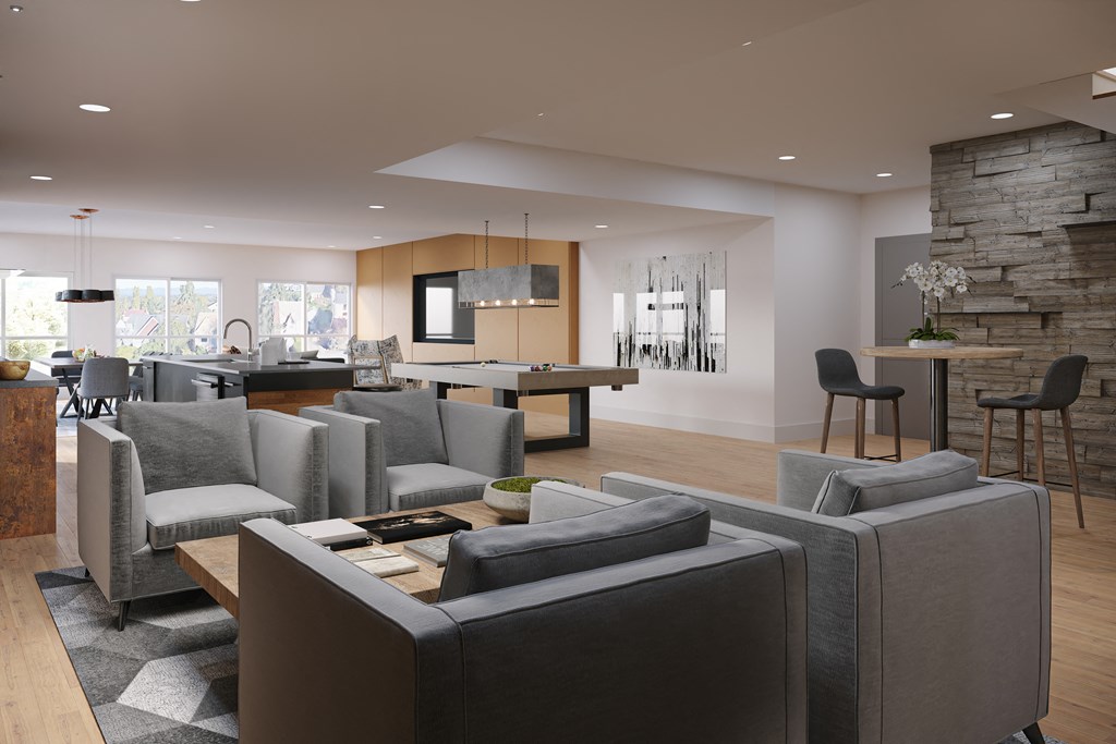 Maris Seattle, WA Clubroom Rendering