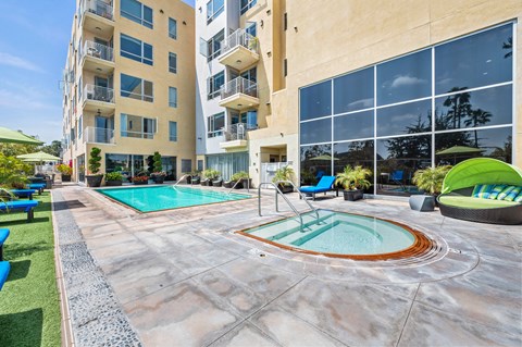 7950 West Sunset Los Angeles, CA Pool and Spa