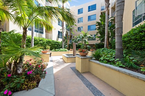 7950 West Sunset Los Angeles, CA Courtyard