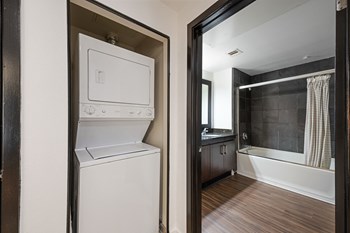 7950 West Sunset Los Angeles, CA One Bedroom Model Laundry and Bathroom 7950 West Sunset Los Angeles, CA One Bedroom Model Laundry and Bathroom - Photo Gallery 6