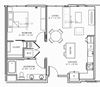 Aliso Los Angeles, CA A07 Floor Plan 754 SF