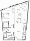 Aliso Los Angeles, CA A09 Floor Plan 826 SF