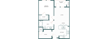 Palmia 55+ Apartments Fremont CA 1 Bedroom A1 + Den 737 Sq Ft