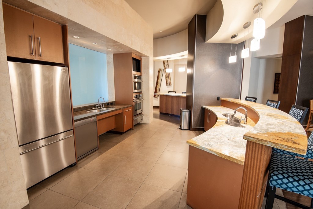 a view of the kitchen and dining area from the living room