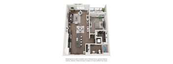 a 1 bedroom floor plan  summit  503 sq ft