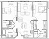 Aliso Los Angeles, CA B01 Floor Plan 1109 SF