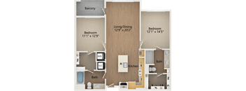 The Avalyn Chula Vista, CA B1 2x2 1043 SF