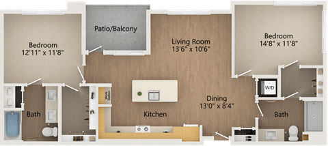 The Avalyn Chula Vista, CA B2 2x2 1048 SF