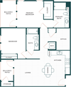 Palmia 55+ Apartments Fremont CA 2 Bedroom B2 + Den 1118 Sq Ft