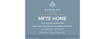 An advertisement for a MFTE home rental in Seattle.