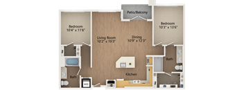 The Avalyn Chula Vista, CA B3 2x2 1068 SF