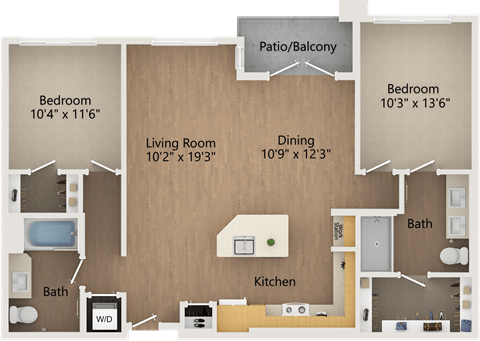 The Avalyn Chula Vista, CA B3 2x2 1068 SF