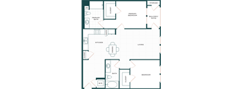 Palmia 55+ Apartments Fremont CA 2 Bedroom B4 + Study 1118 Sq Ft