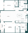 Palmia 55+ Apartments Fremont CA 2 Bedroom B5 1024 Sq Ft