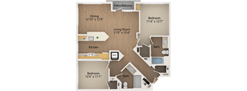 The Avalyn Chula Vista, CA B8 2x2 1116 SF